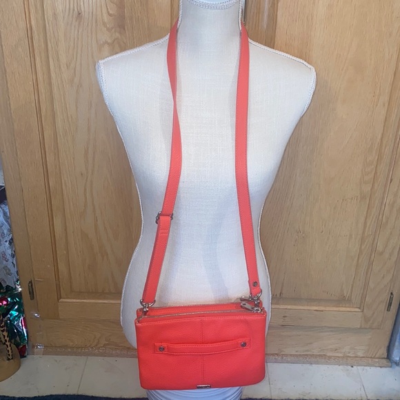 Womens Jewel by Thirty-One Hot Orange Crossbody Bag & matching Wallet. EUC! 💋🔥 - Picture 4 of 14